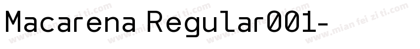 Macarena Regular001字体转换